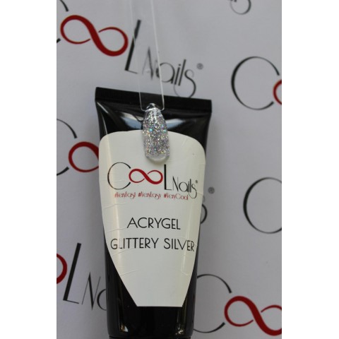 Acrygel Glittery Silver 60ml